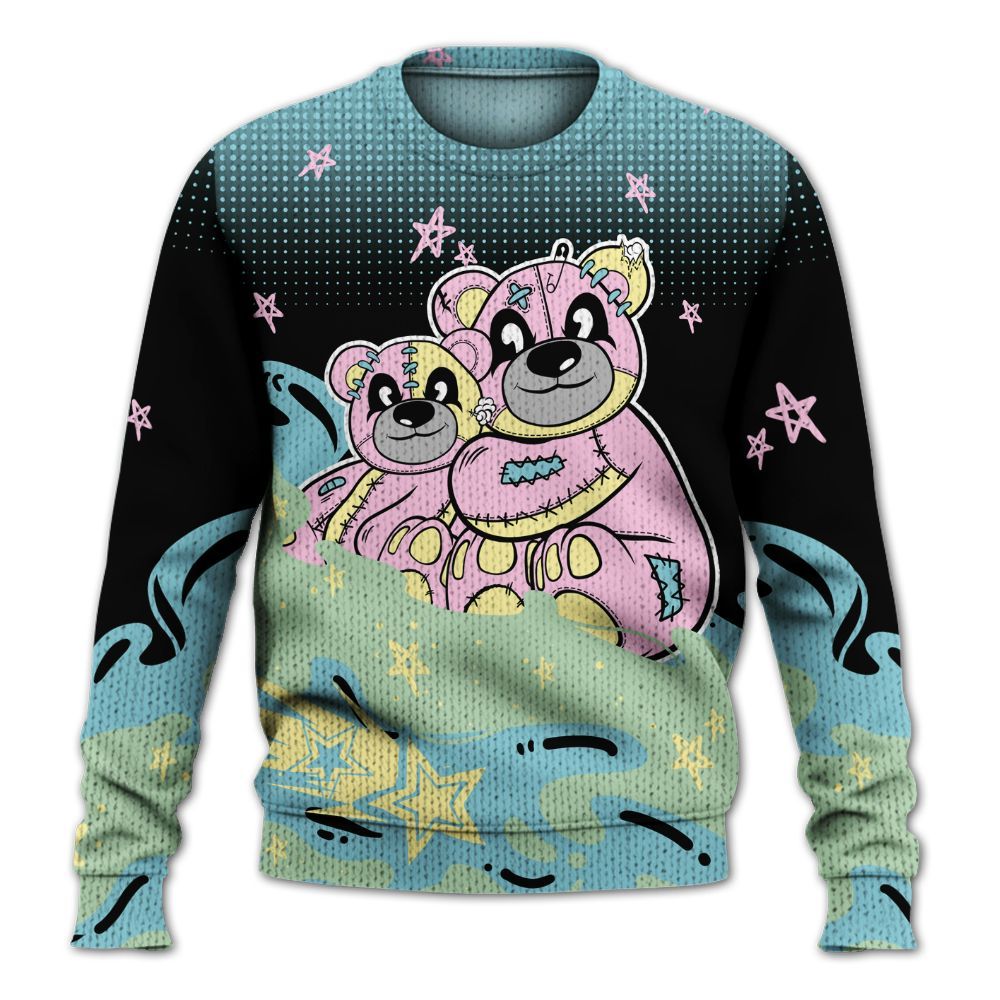 Knitted Sweater To Match SB Dunk Low Visty - Sincere Fondness Bear Stars