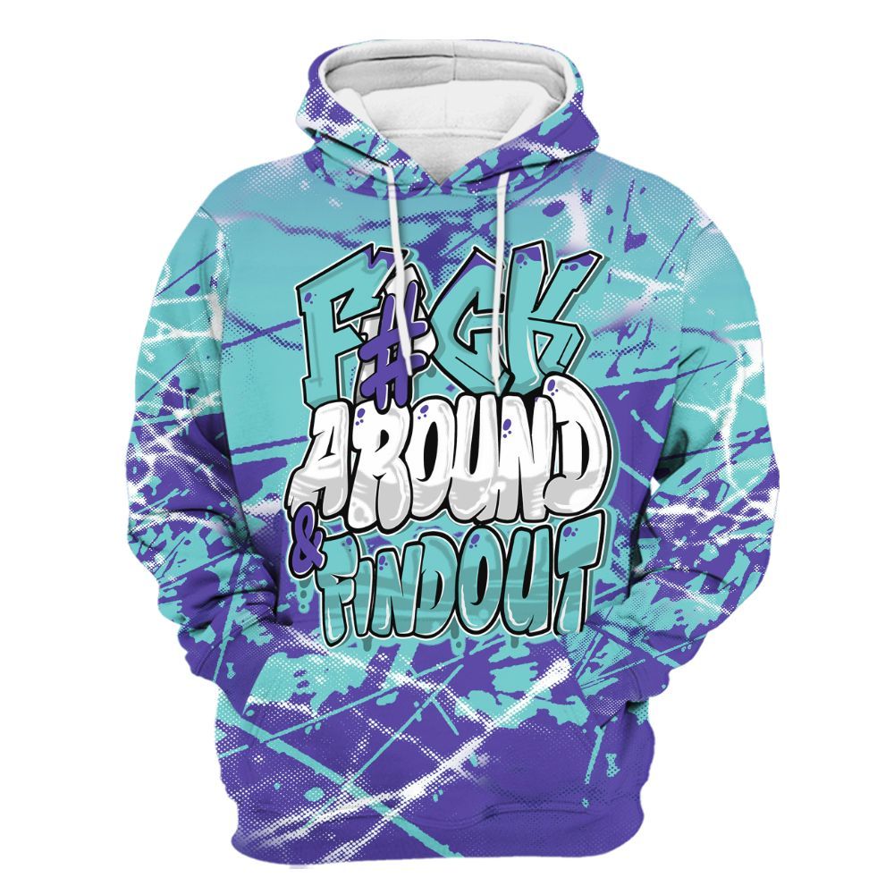 Hoodie To Match Low Hornets 1s - F Around Find Out Graphic Profound All Over Print