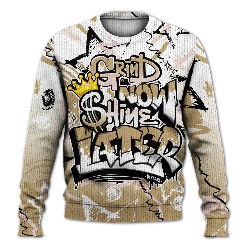 Sweater To Match Low Linen 2025 1s Shirt - Grind Shine Later Drip Graphic