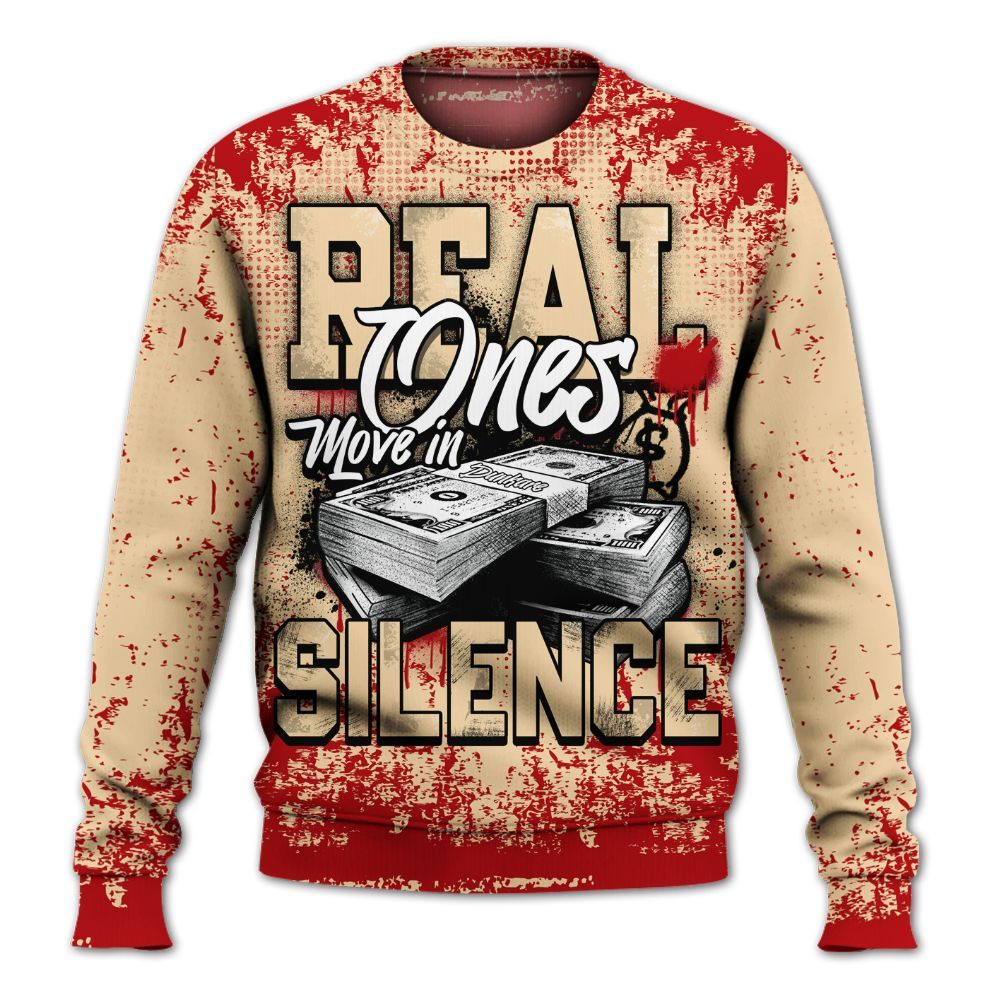 Sweatshirt To Match Dunk Low Strawberry Waffle - Move In Silence Money Street Retro All Over Print