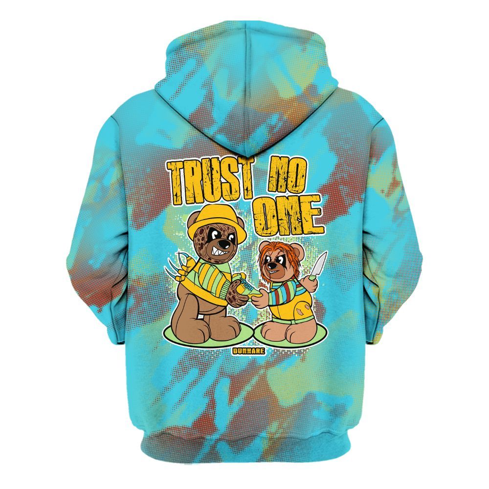 Hoodie To Match SB Dunk Di'Orr Greenwood - Trust No One Bear Abstract Halftone All Over Print