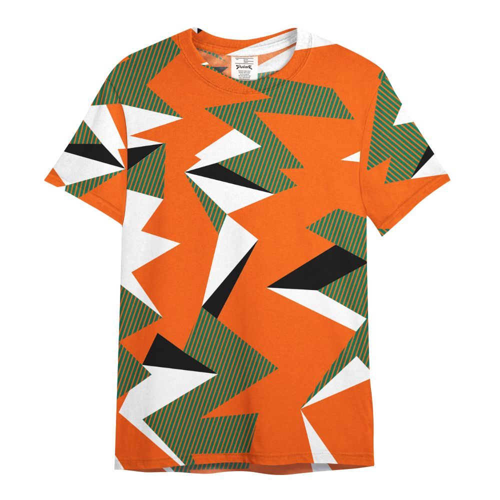 Shirt To Match SoleFly Sail Gorge Green 3s - Geometric Camouflage Pattern All Over Print