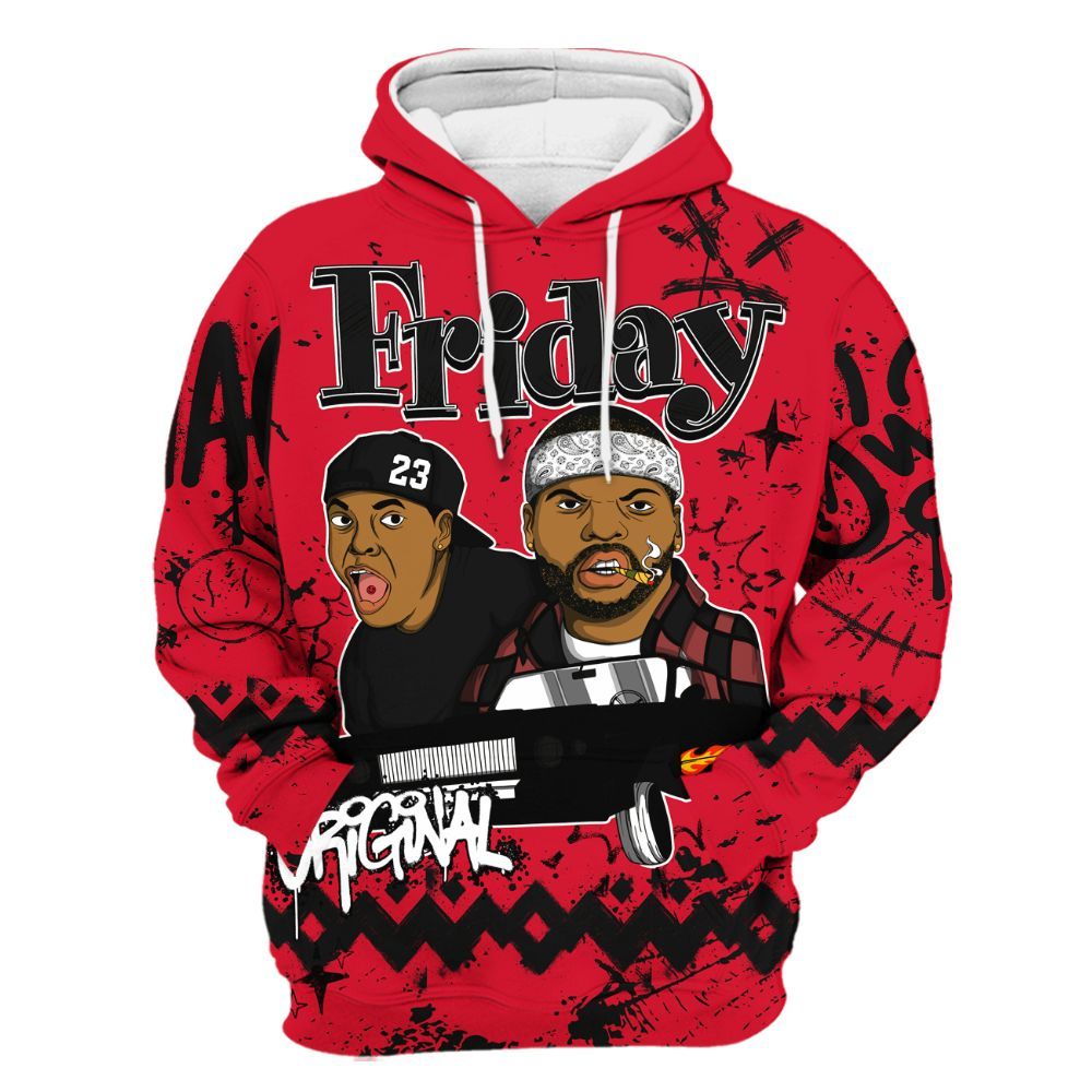 Hoodie To Match Air Max Sunder Gore Tex Fire Red - Friday Sneaker Crayon All Over Print