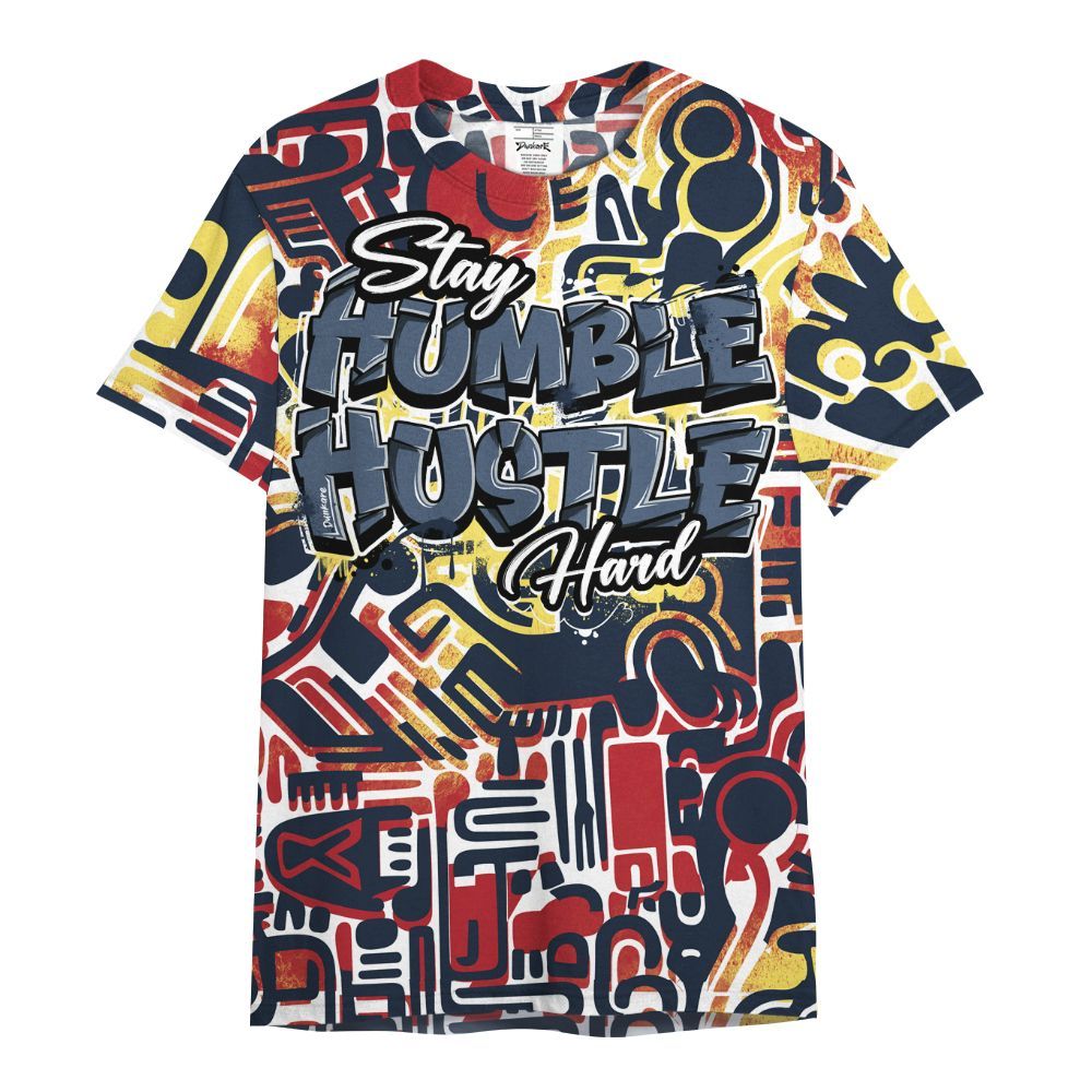 Shirt To Match Dunk Low COJP What The 2024 - Humble Hustle Doodle Retro All Over Print