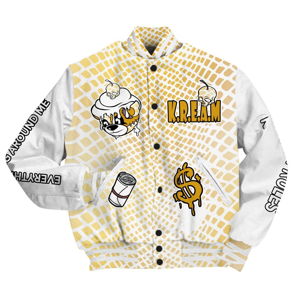 Varsity Jacket To Match Low Yellow Python 11s - Loot Bear All Over Print
