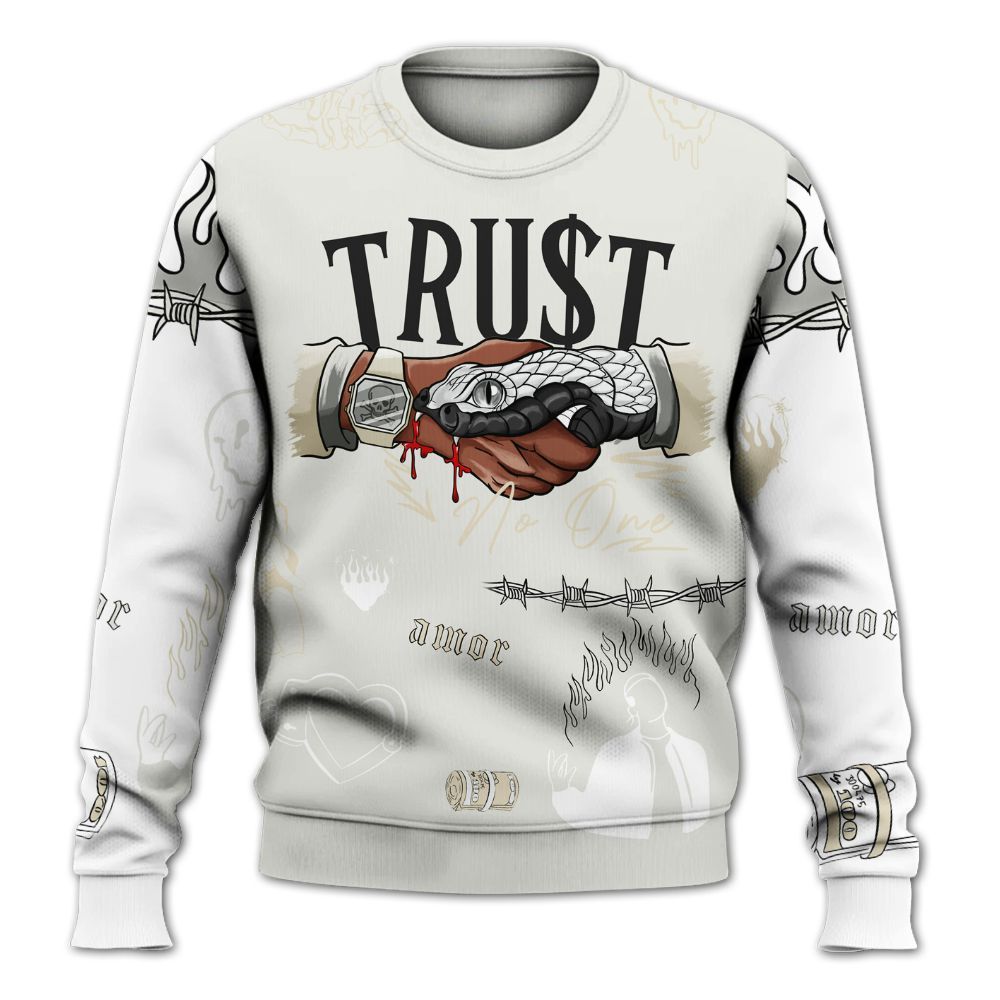 Sweatshirt To Match Grand Finale 11s Shirt, Snake Trust No One All Over Print
