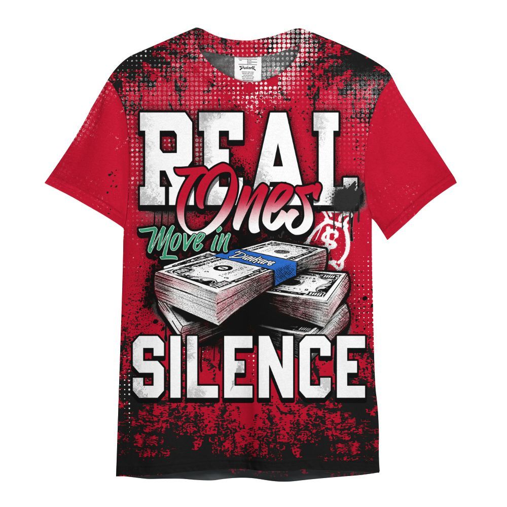 Shirt To Match Miro 7s - Move In Silence Money Street Retro All Over Print