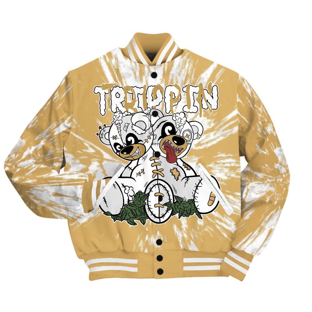 Varsity Jacket To Match Craft Paris 6s - Trippin Bear Luxury Varsity Jacket Unisex