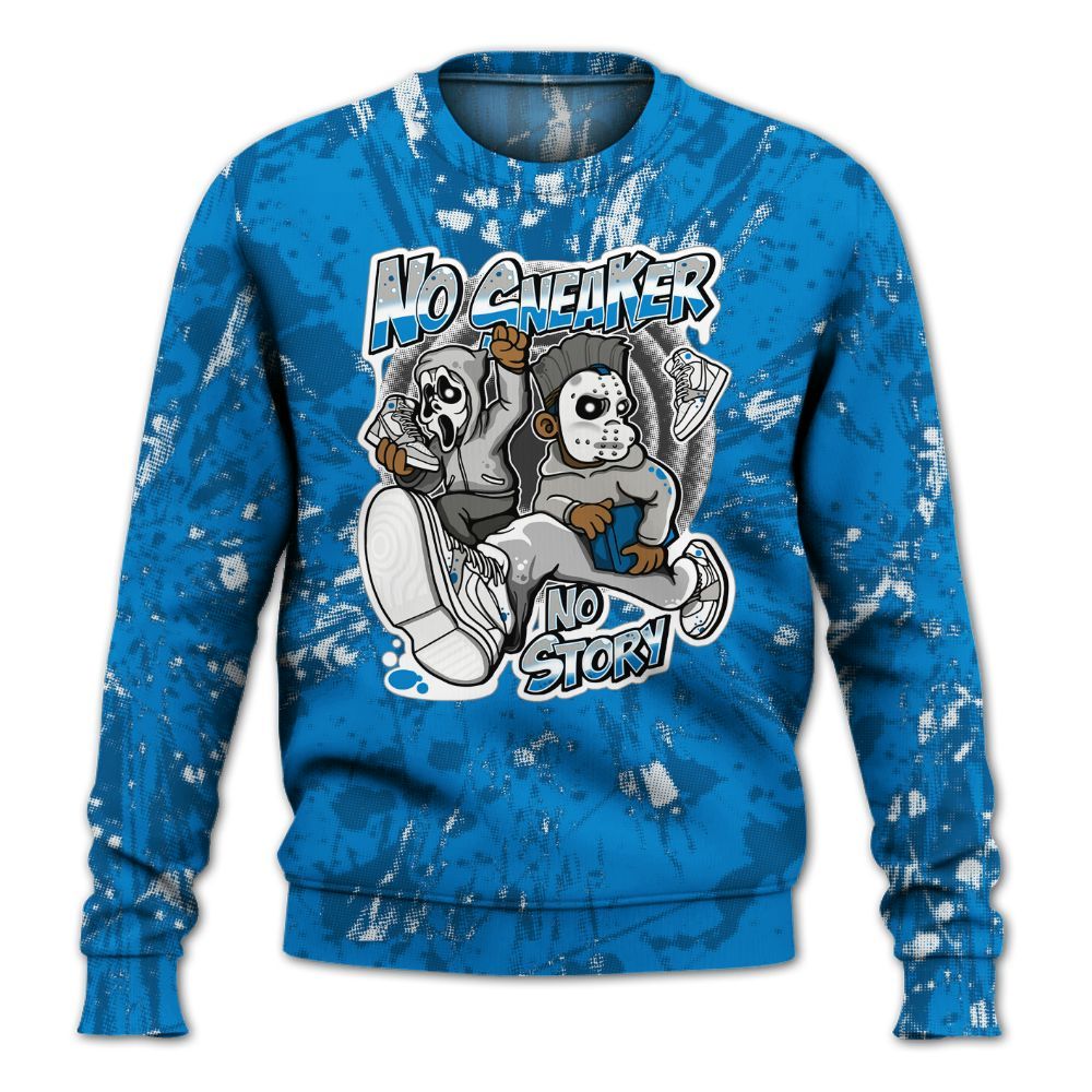 Sweatshirt To Match Military Blue 4s - Sneakers Make Story Graphic Luxury All Over Print
