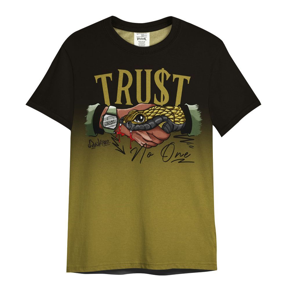 Shirt To Match Air Flightposite Metallic Gold - Snake Trust No One Drip All Over Print