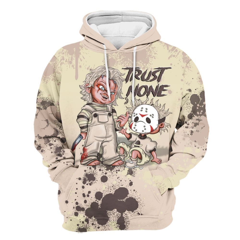 Hoodie To Match A Ma Maniere X Fossil Stone 4s - Trust No One Scary All Over Print