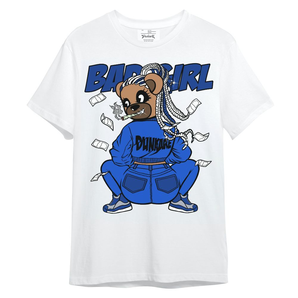 Shirt To Match Air Foamposite One Royal - Rebellious Girl Bear Unisex Shirt