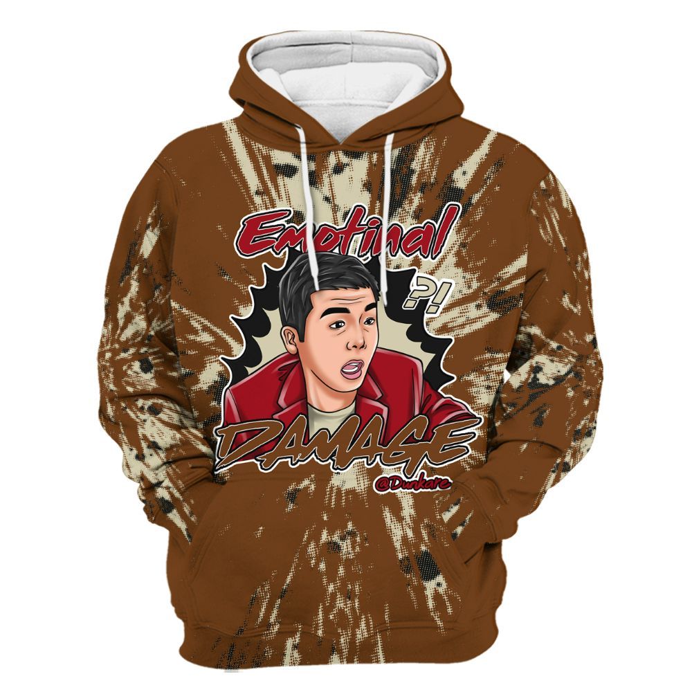 Hoodie To Match Archaeo Brown 5s - Damaged Meme Shirt Unisex Outfit All Over Print