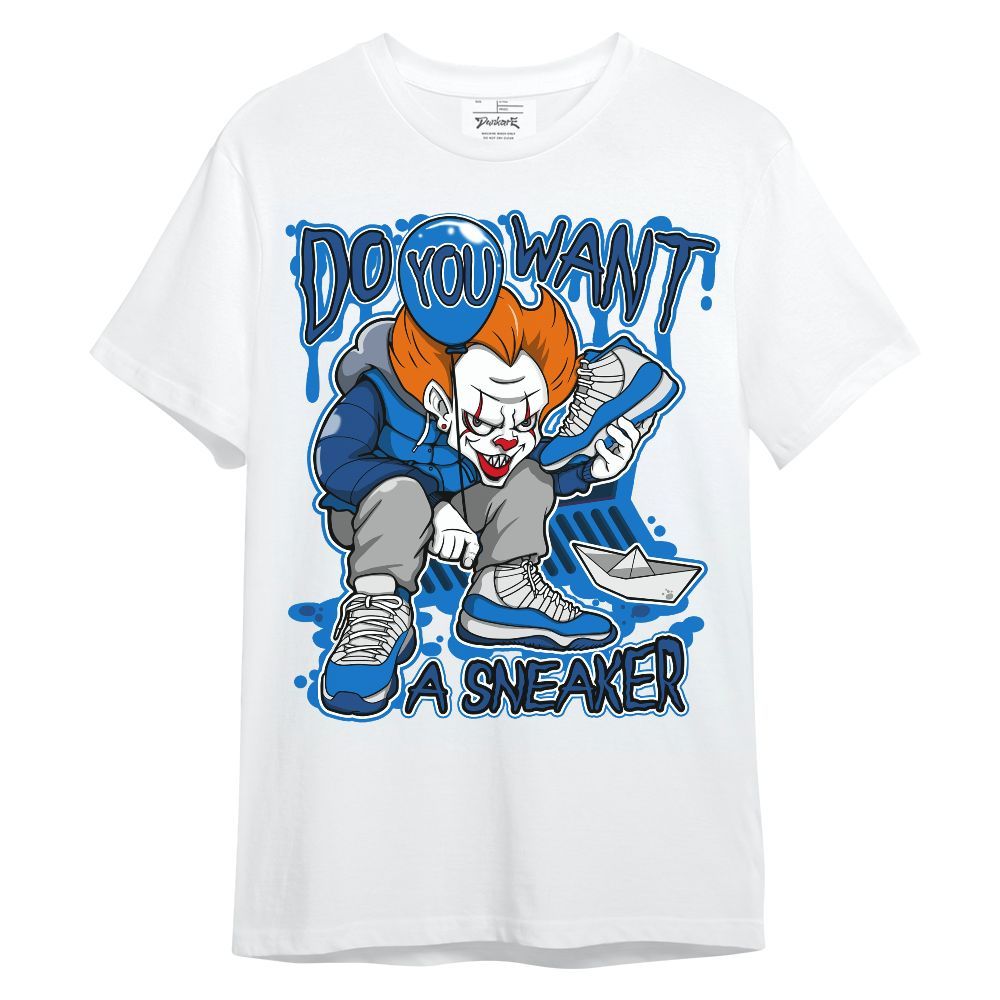 Shirt To Match Blueberry 12s - Clown Scary Sneakers Halloween Graphic Unisex Shirt