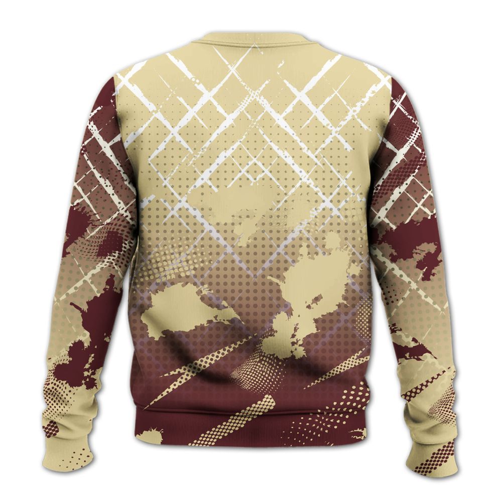 Sweatshirt To Match Women Phantom 12s - Halftone Stand Business Dripping All Over Print