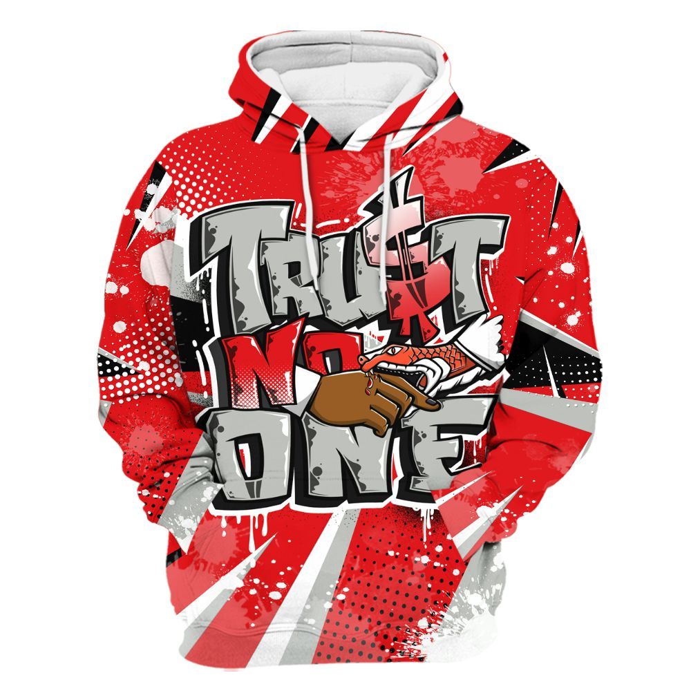 Hoodie To Match Air Max 1 86 Cosmic Clay - Poly Trust No One Dripping All Over Print