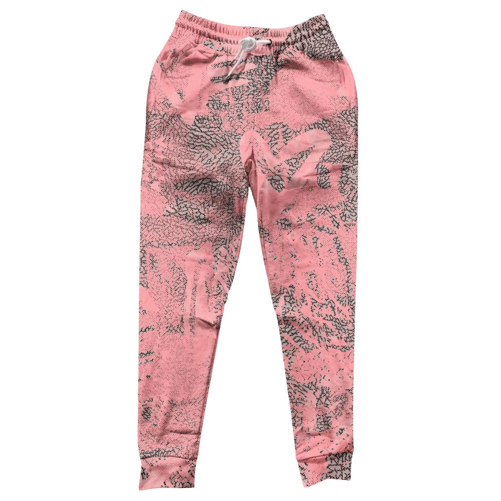 Sweatpant To Match Retro Wings 3s - Heart Grunge All Over Print