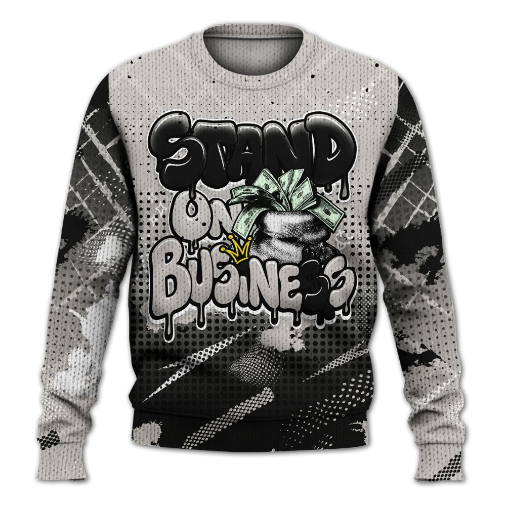 Sweater To Match The Classic 40s - Halftone Stand Business Dripping Graphic