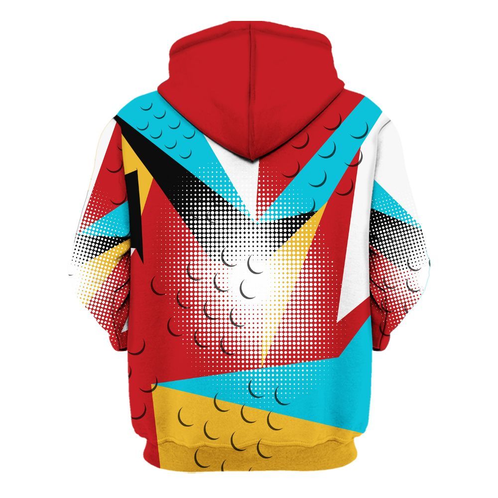 Hoodie To Match Dunk Low Fruity Pebbles - Poly Custom Name Number 23 5s All Over Print