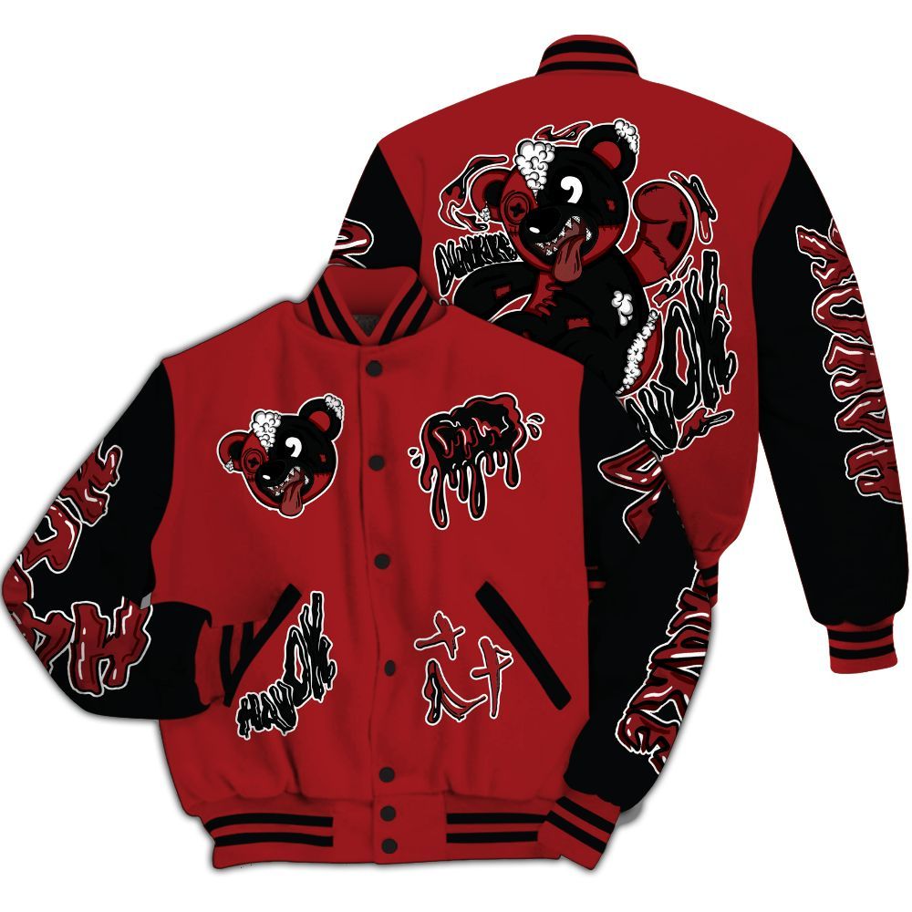 Varsity Jacket To Match Alternate Flu Game 12s - Havok Bear All Over Print