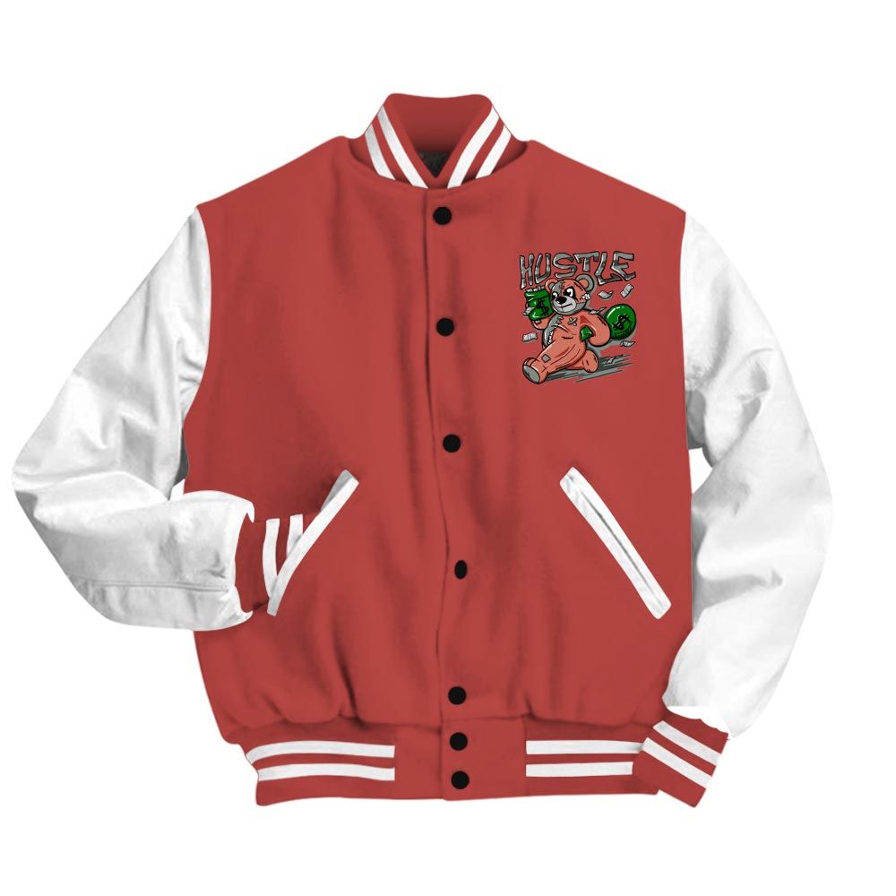 Varsity Jacket To Match Dune Red 13s Vasity Jacket - Hustles Bear Vasity Jacket Unisex
