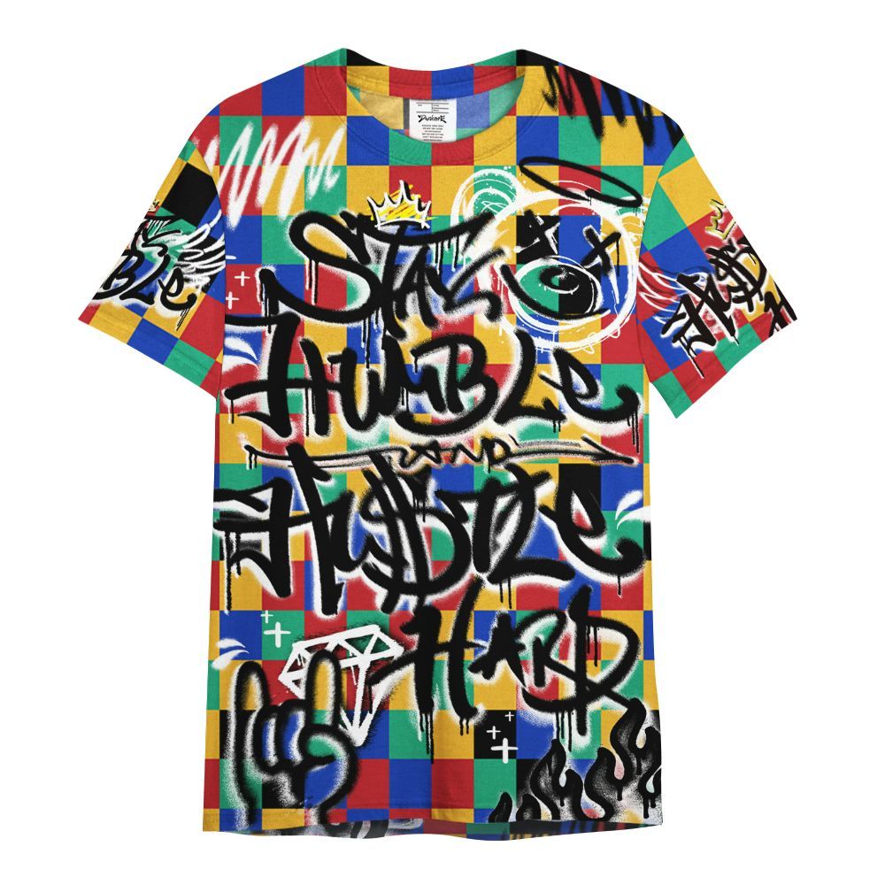 Shirt To Match Air Rainbow Weave - Humble Drip Streetwear Graffity All Over Print