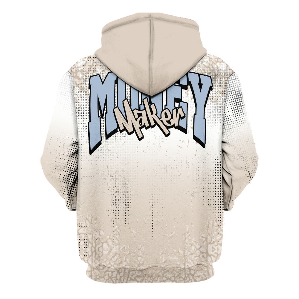 Hoodie To Match Desert Sand 3s - Move In Silence Money Street Retro All Over Print