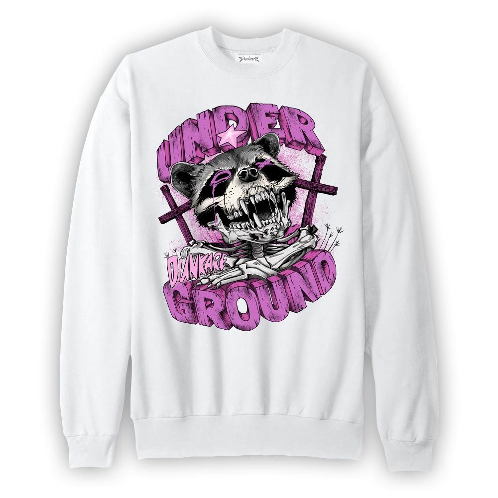Sweatshirt To match Hyper Violet 4s Sweatshirt - Under Ground Raccoon Graphic 1505 NMP