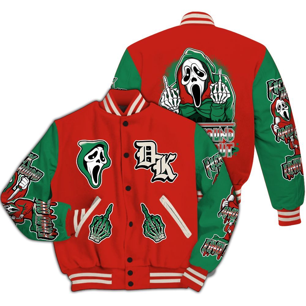 Varsity Jacket To Match Retro El Vuelo 3s - F#CK And Find Out Graphic All Over Print