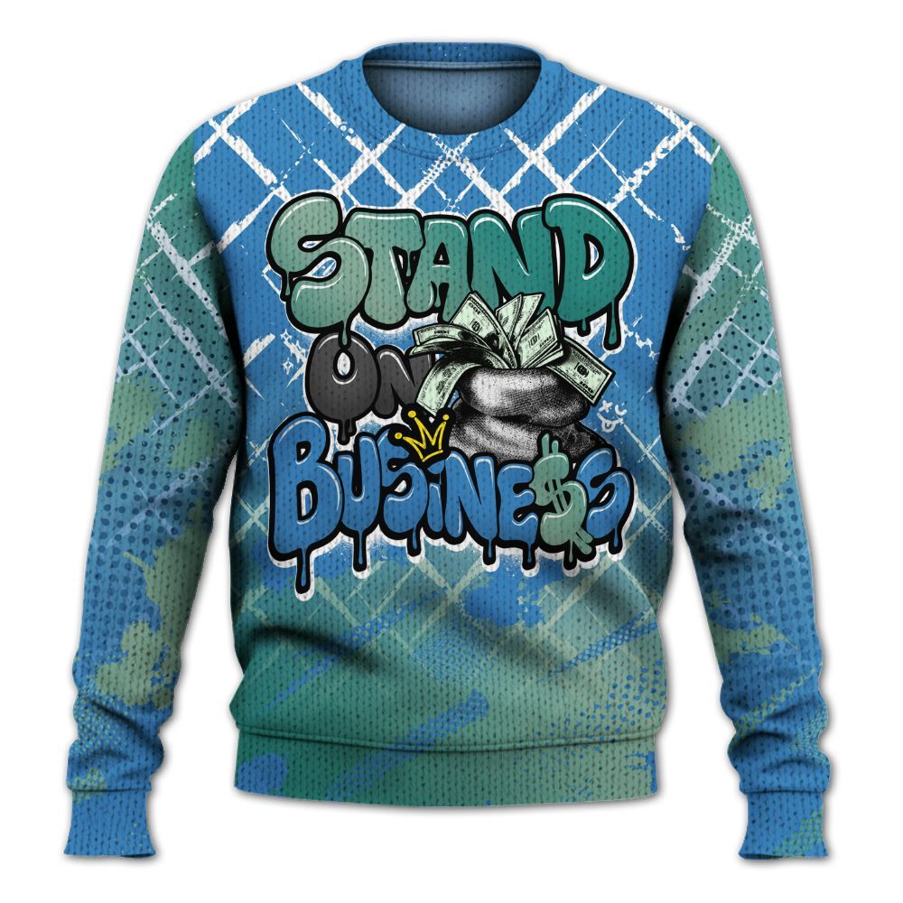 Knitted Sweater To Match Low Carolina 17s - Halftone Stand Business Dripping