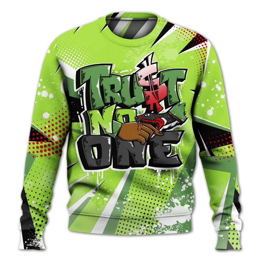 Sweatshirt To Match Kobe 6 SE Grinch - Poly Trust No One Dripping All Over Print