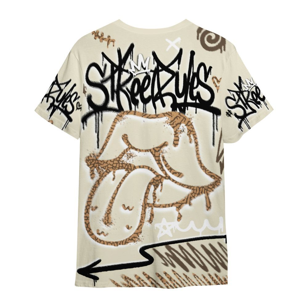 Shirt To Match Orewood Brown 3s - Break Rules Streetwear All Over Print