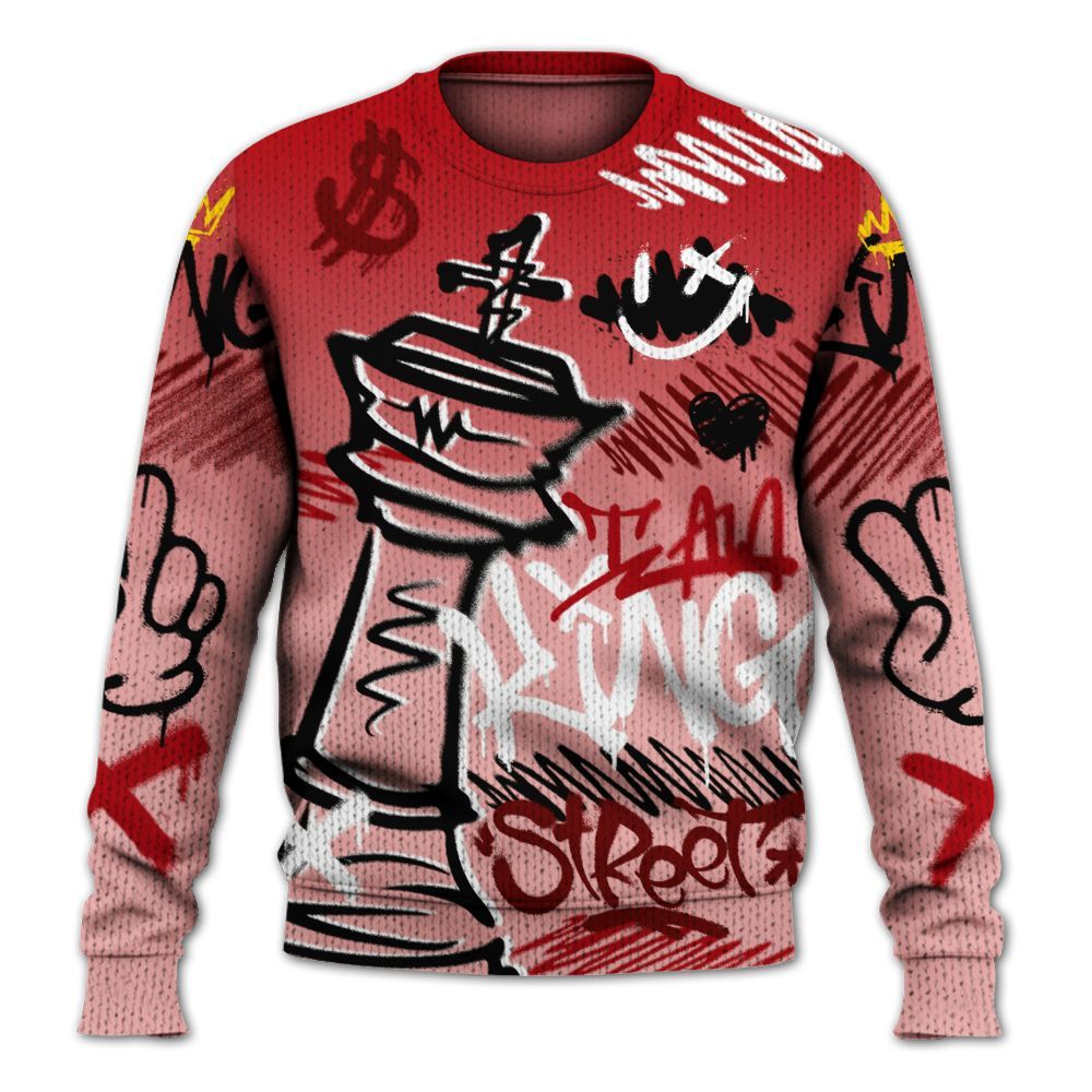Knitted Sweater To Match Low Valentines Day 1s - Street King Chess Streetwear