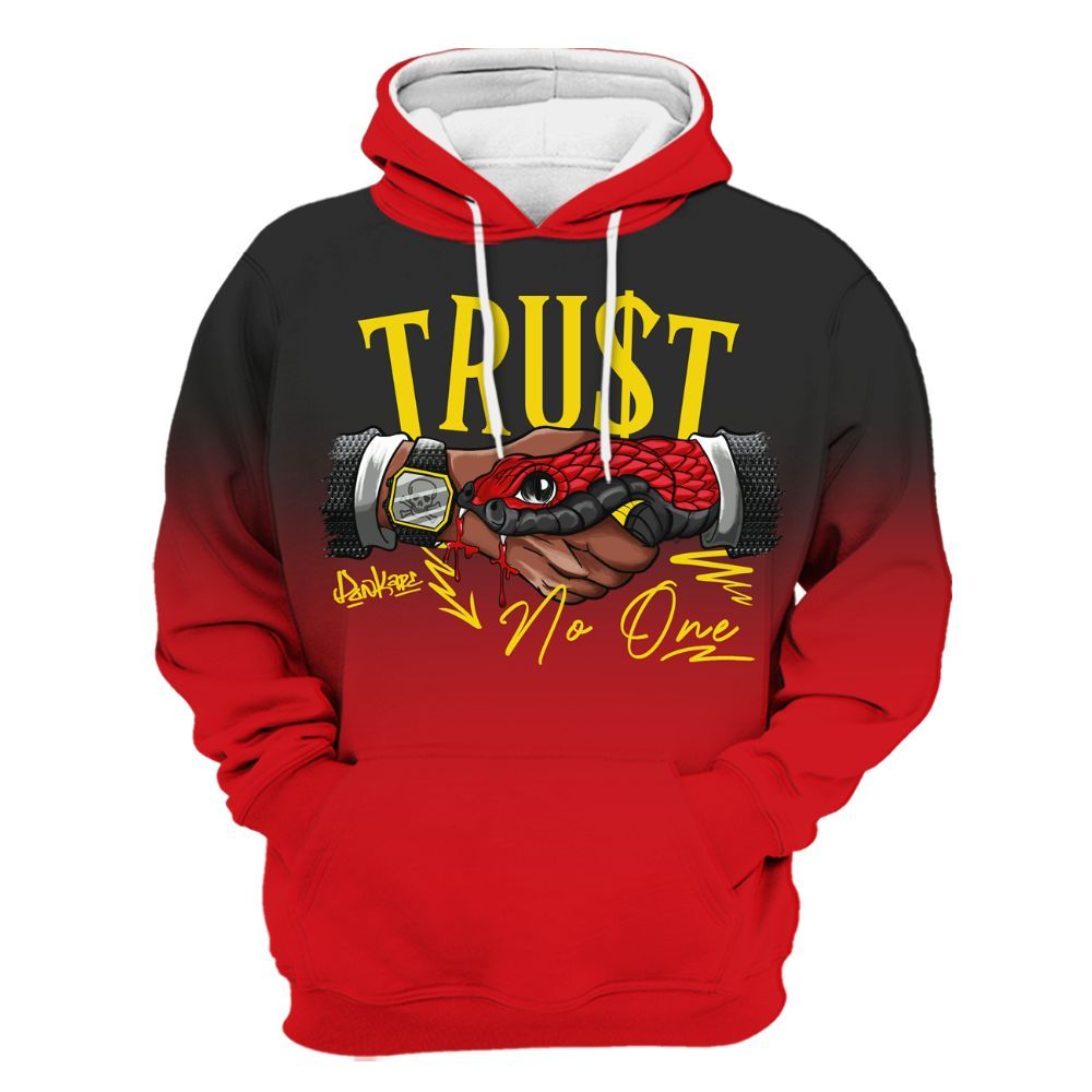 Hoodie To Match Ferrari 14s - Trust No One Drip All Over Print