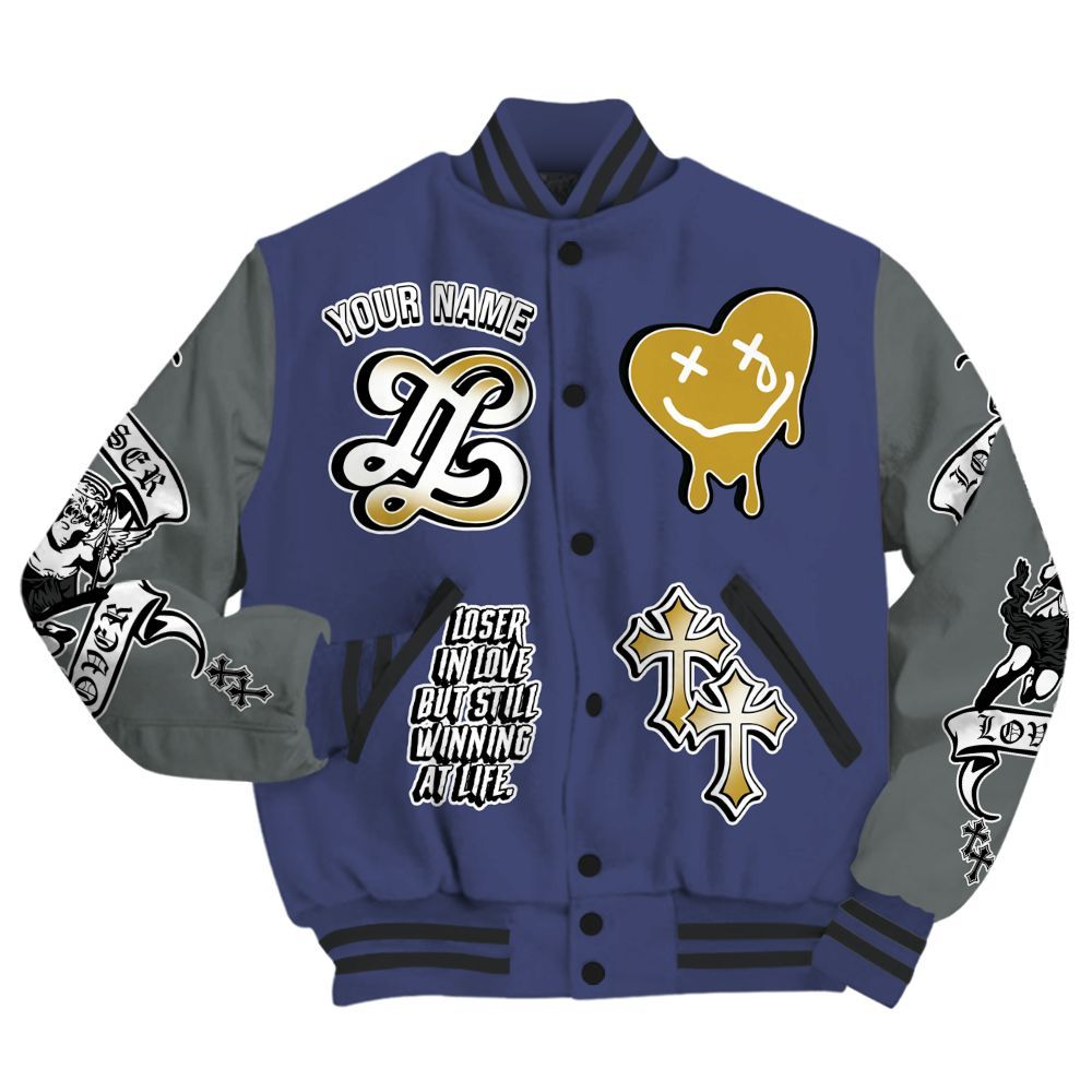 Varsity Jacket To Match Lakeshow 4s - Loser Lover All Over Print