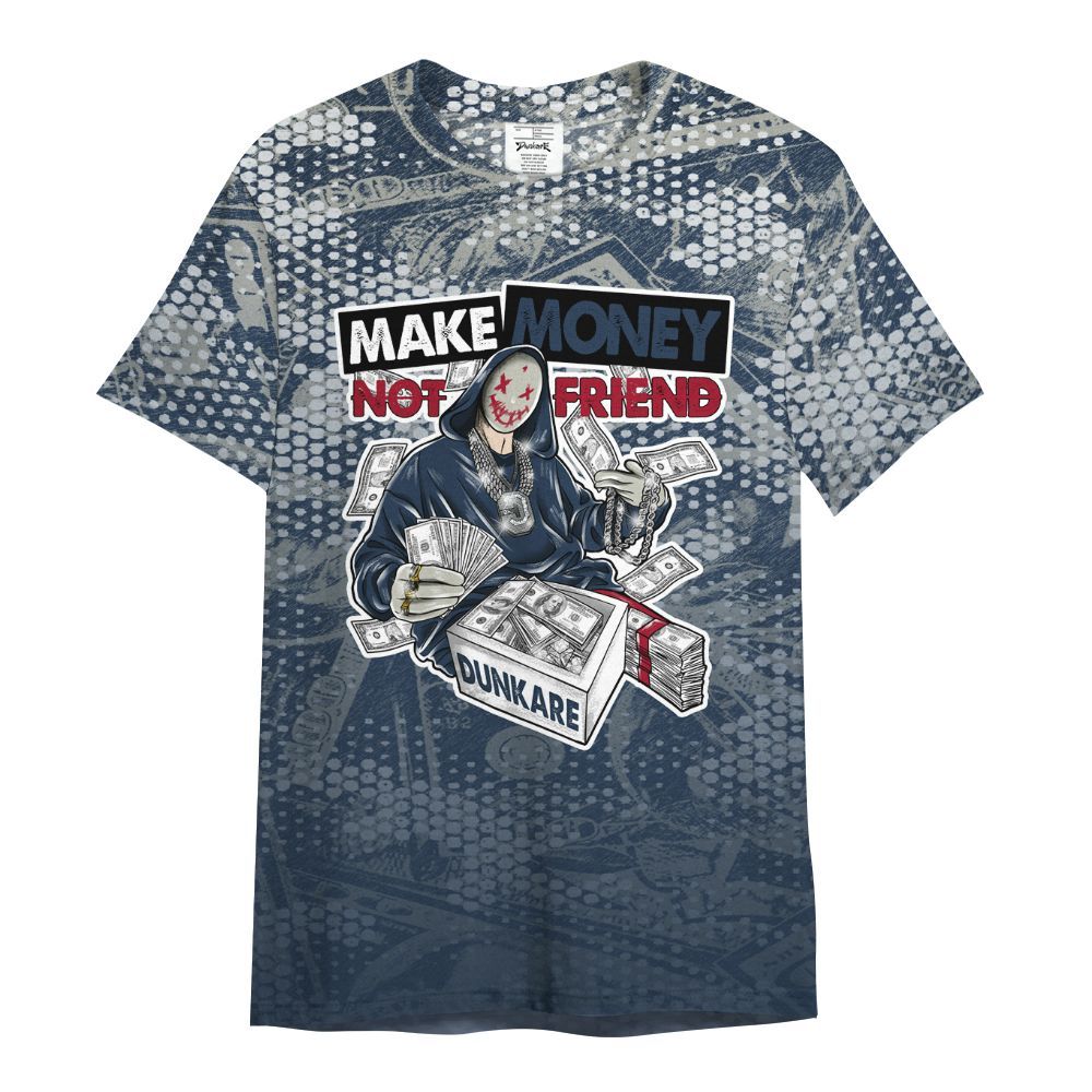 Shirt To Match White Midnight Navy 6s - Make Moneys Unique All Over Print