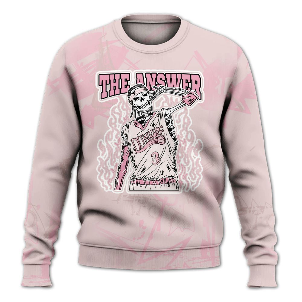 Sweatshirt To Match Dunk Low KD 17 Aunt Pearl - Allen Answer Skeleton Messyz All Over Print