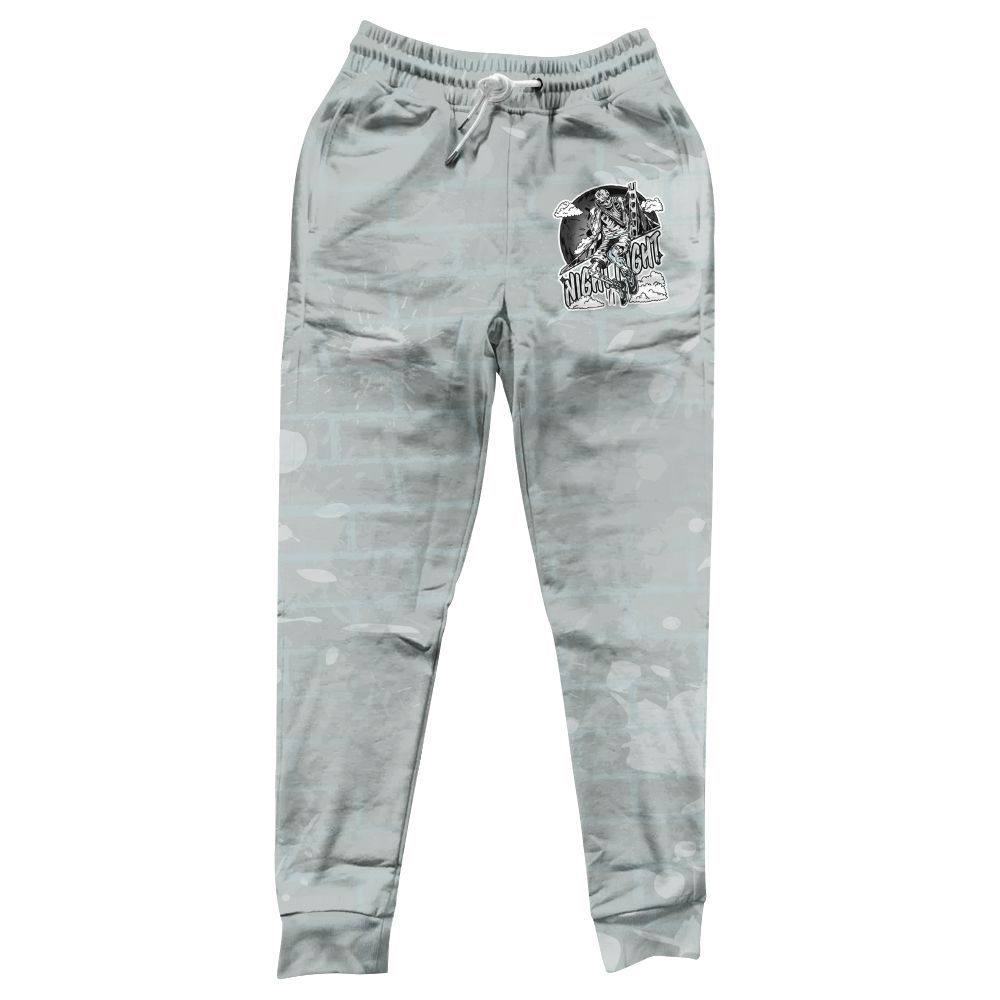 Sweatpant To Match Black Wolf Grey 12s - Seeya Skeleton Brick All Over Print