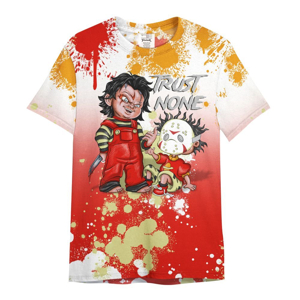 Shirt To Match Retro Sunset 2026 5s - Trust No One Scary All Over Print