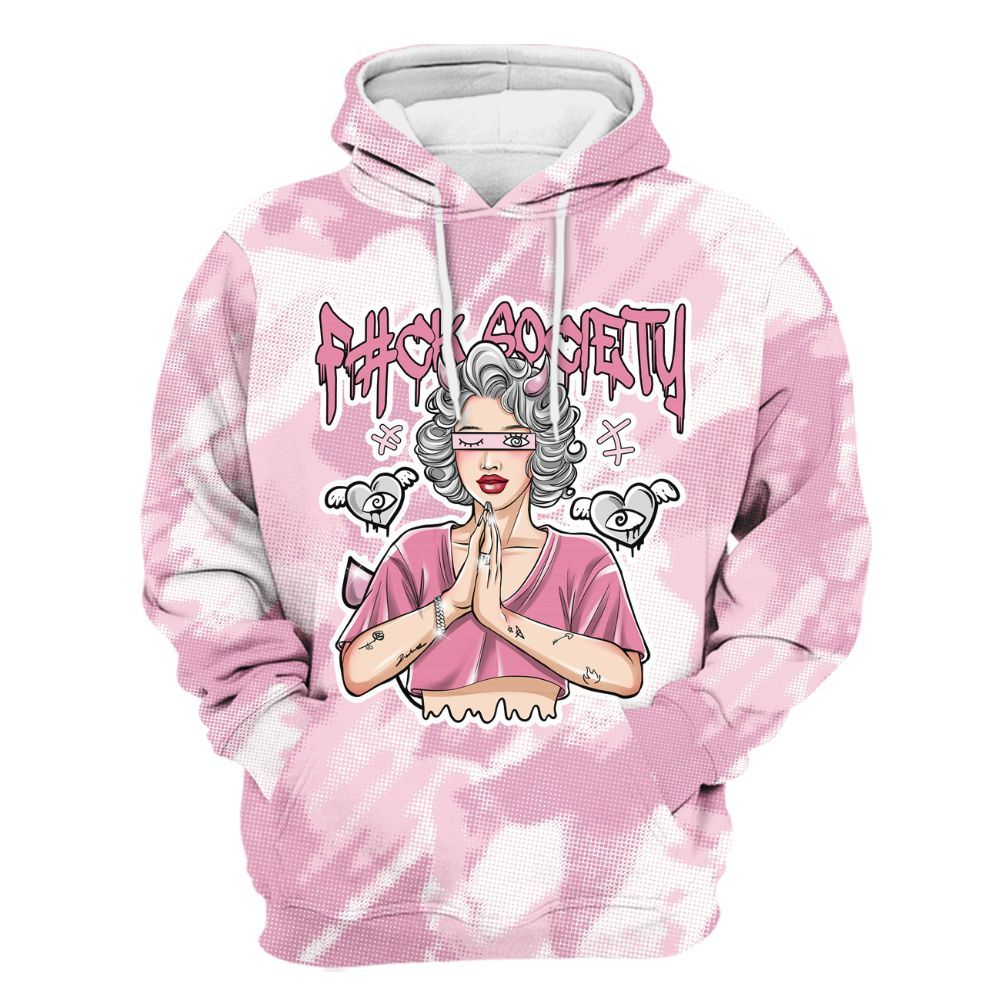 Hoodie To Match Orchid 4s - F#ck Xociety Halftone All Over Print