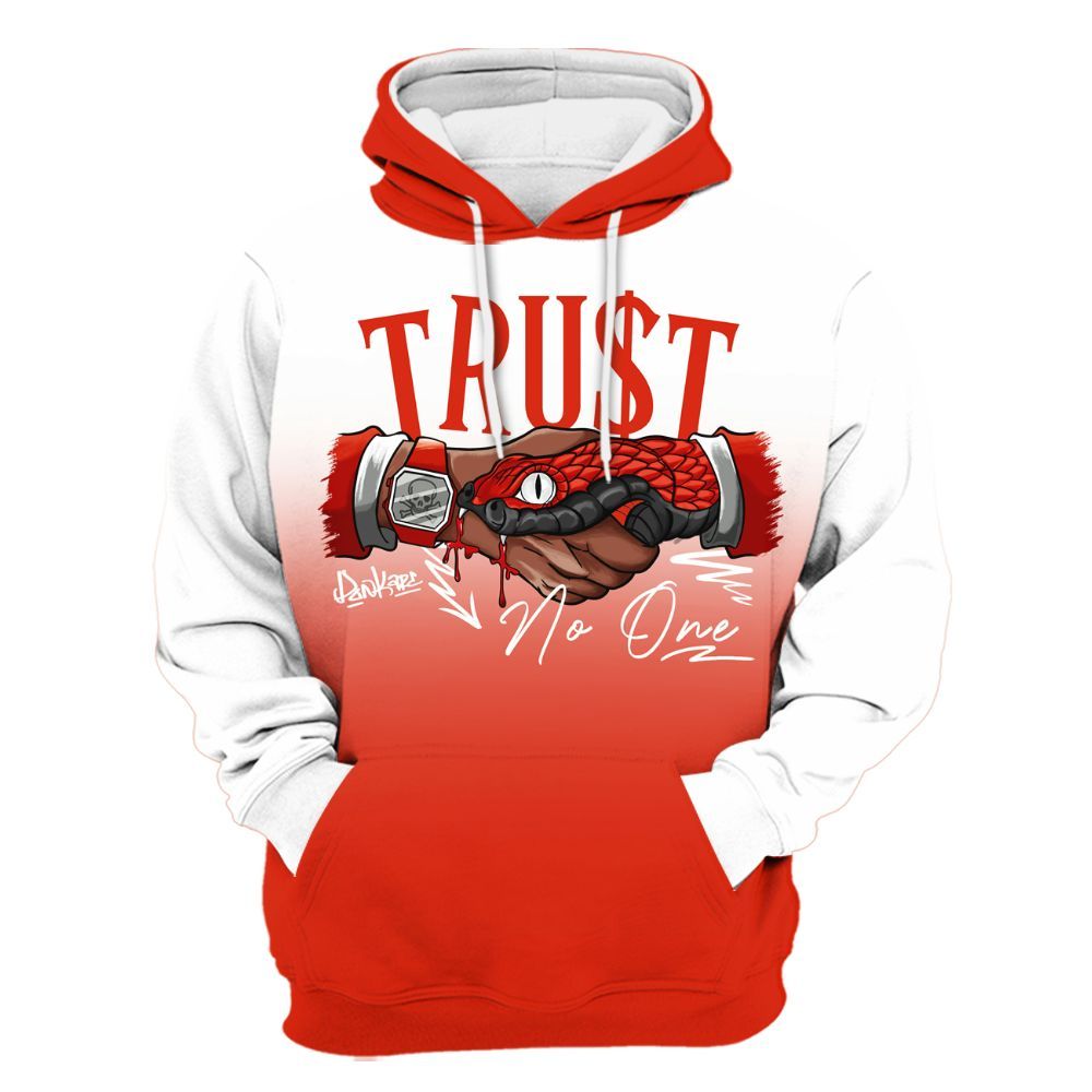 Hoodie To Match Retro Cherry 11s - Snake Trust No One Drip All Over Print