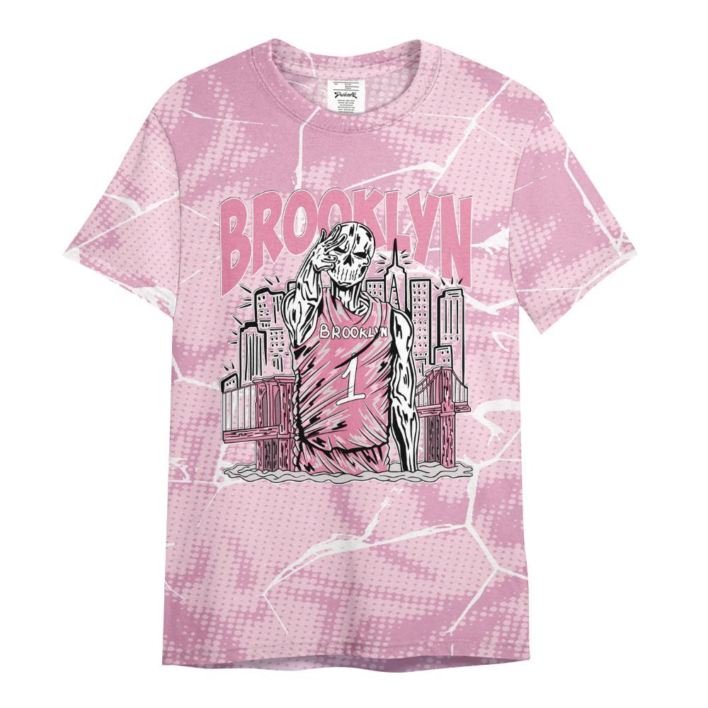 Shirt To Match Orchid 4s - Brooklyn's Skeleton Crack All Over Print