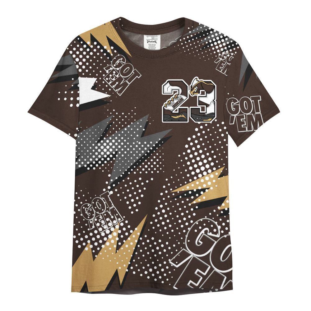 Shirt To Match 2025 Retro Earth 5s - Custom Name Number 23 5s All Over Print