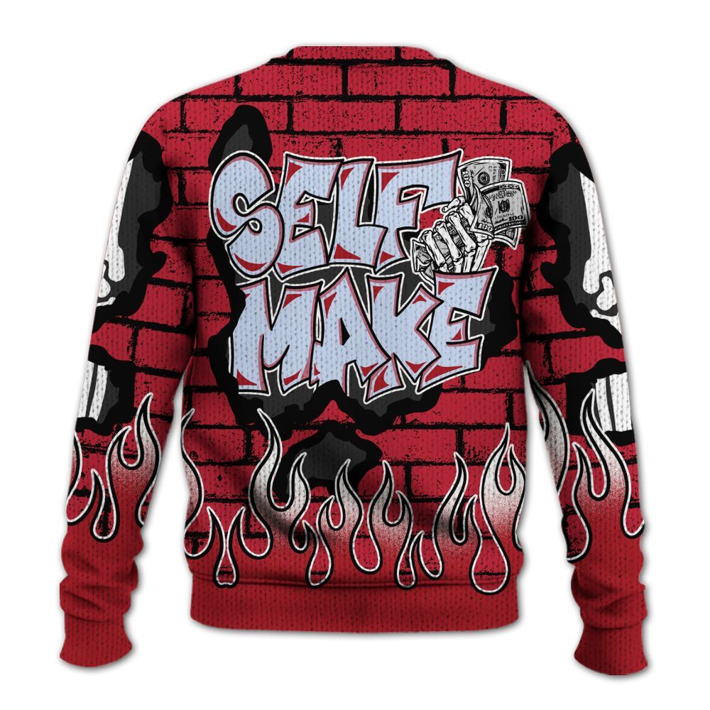 Knitted Sweater To Match Toro Bravo 6s - Self Make Skeleton Crashed