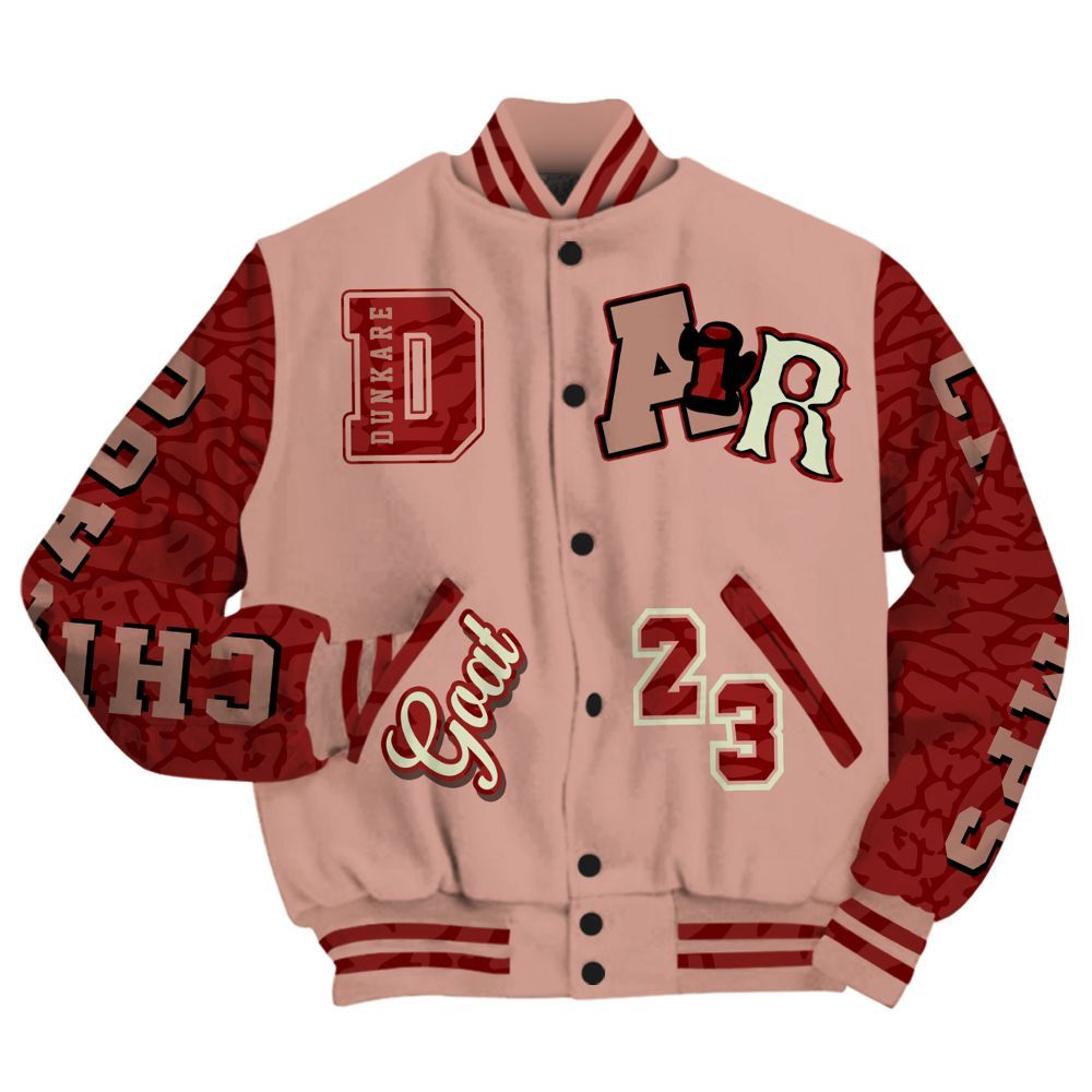 Varsity Jacket To Match Valentines Day 3s Shirt - AIR Number 23 GOAT All Over Print