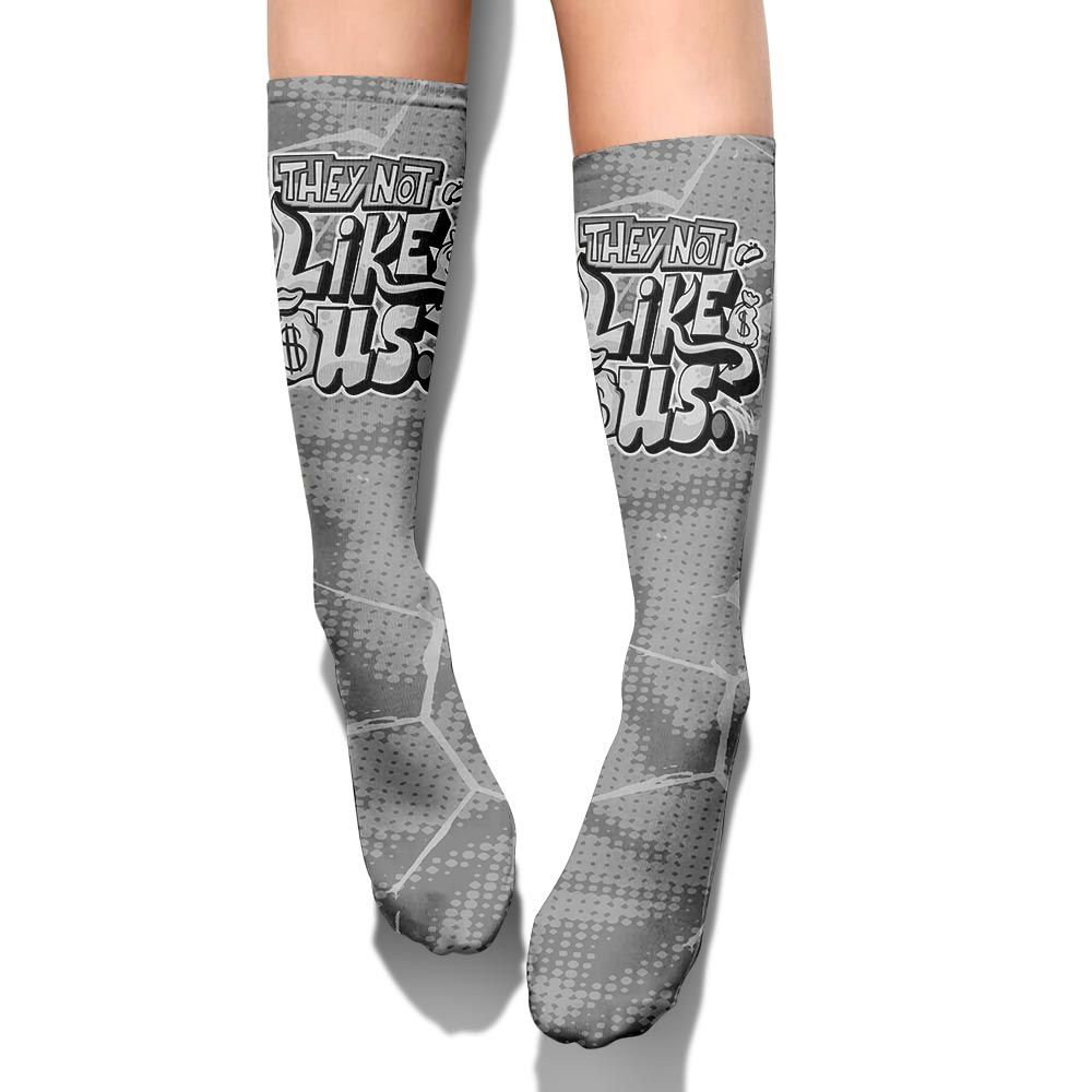 Sock To Match Black Wolf Grey 12s - Dislike Us Graphic Crack