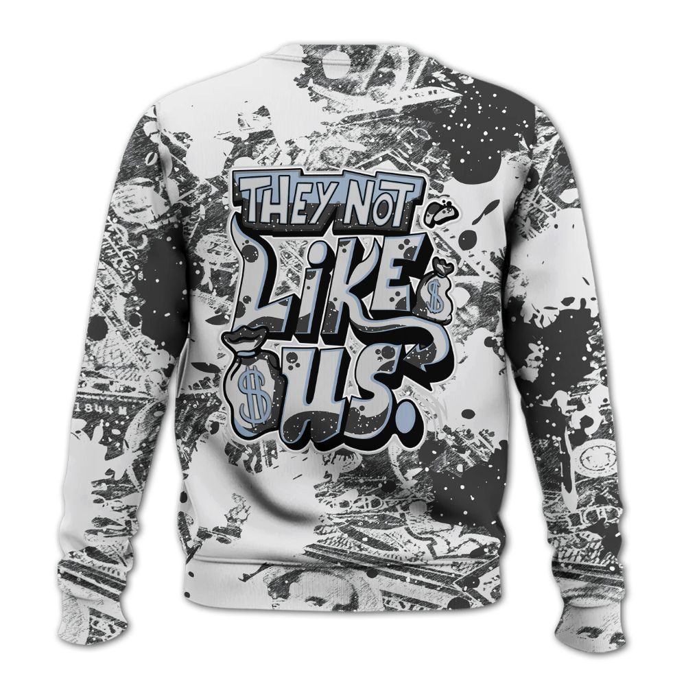 Sweatshirt To Match Reverse Black White 6s - Dislike Us Graphic Street Art All Over Print
