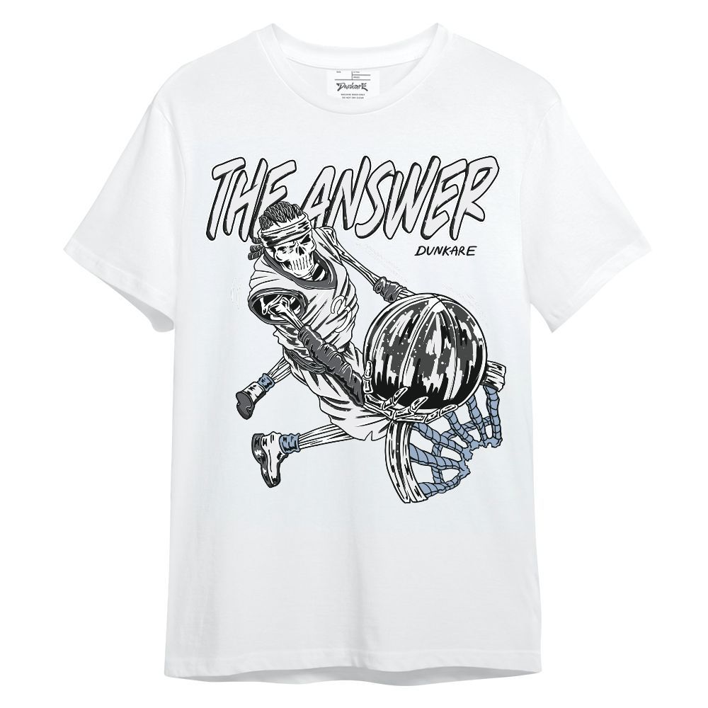 Shirt To Match Reverse Black White 6s - The Answer Skeleton Unisex Shirt