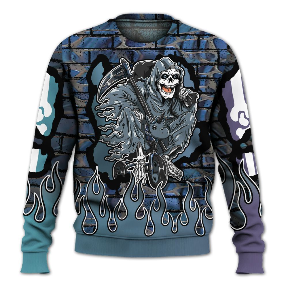Sweatshirt To Match Air Foamposite Kazuya Mishima - Self Make Skeleton Crashed All Over Print