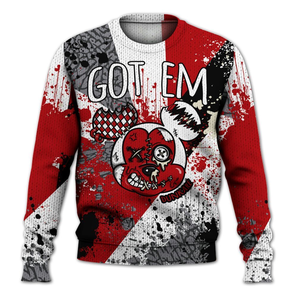 Knitted Sweater To Match Cement Grey 3s - Got Em Drip